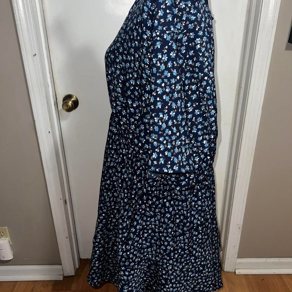 Unbranded Women's Blue and Navy Dress - Picture 3 of 5